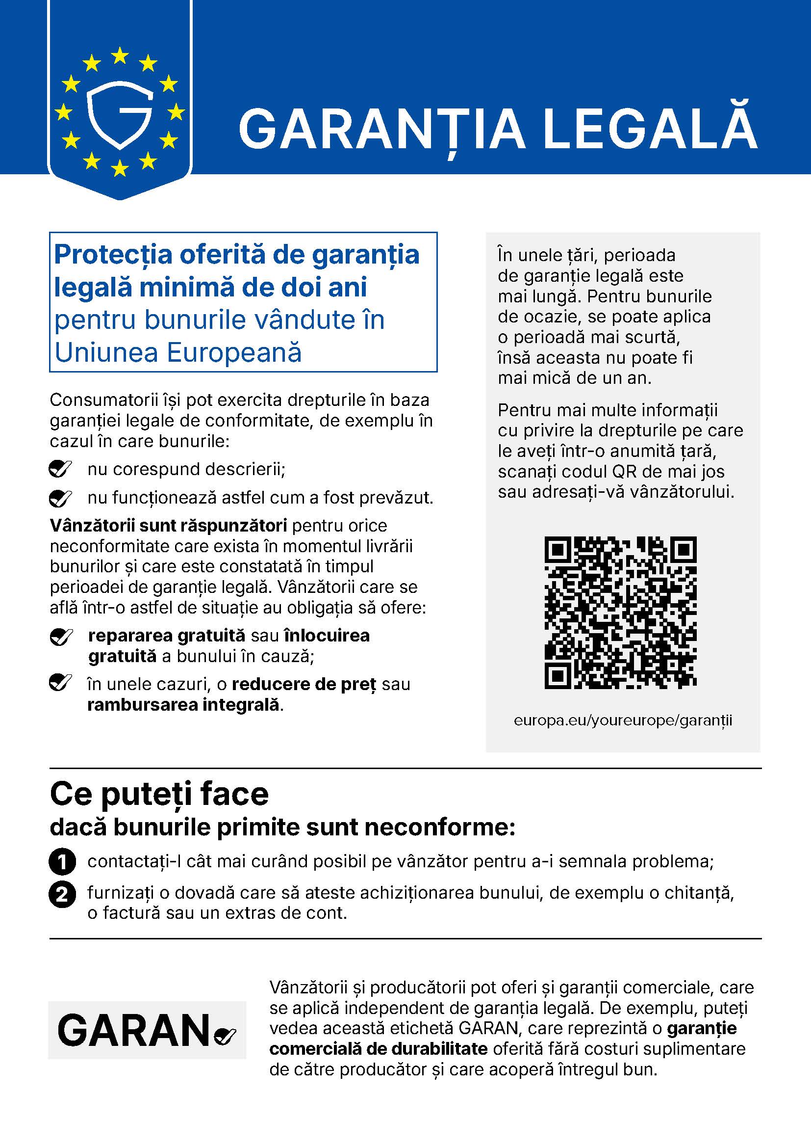 Garanție legală conformitate